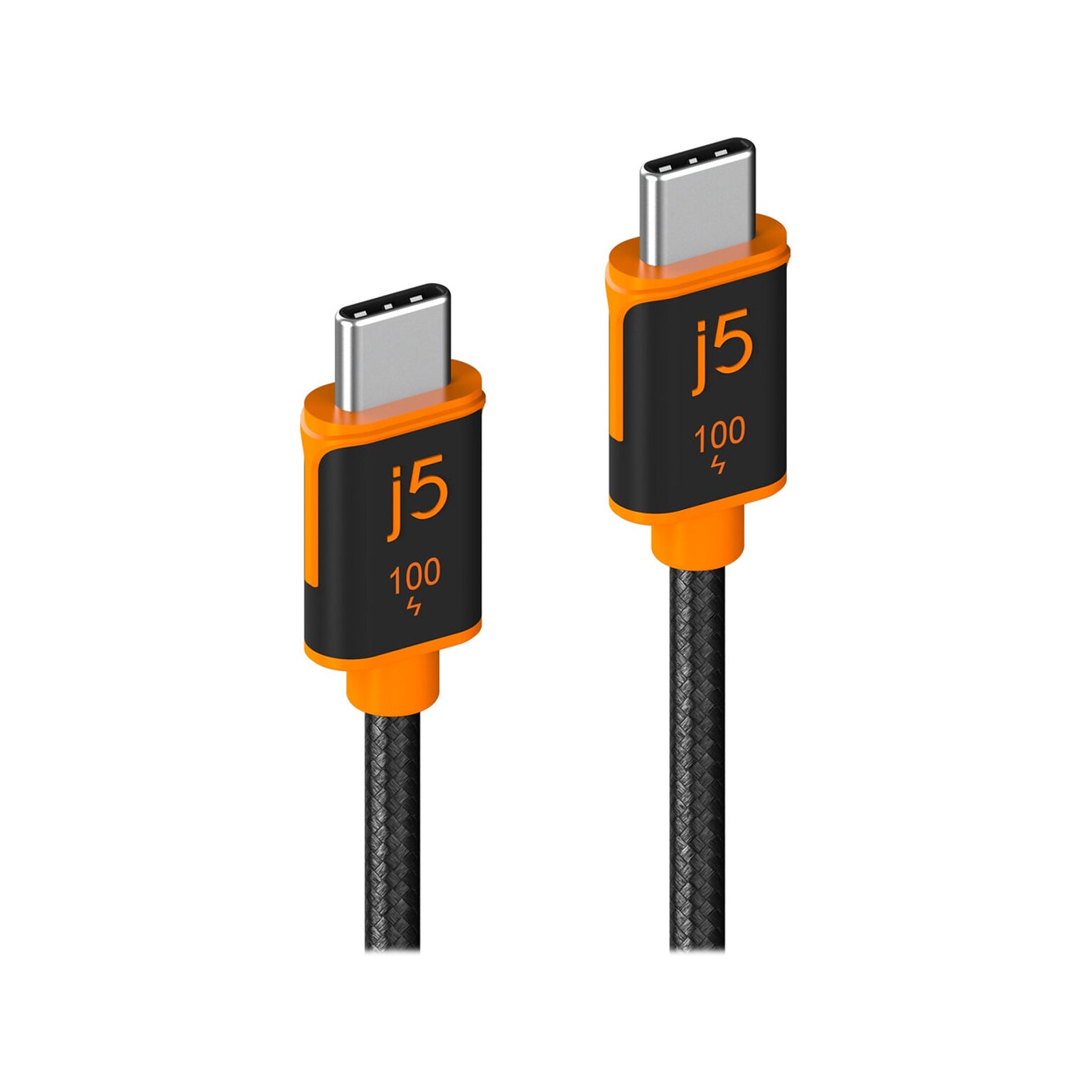 j5create 5.9 USB C to USB C Power Cable, Male to Male, Black (JUCX25L18)