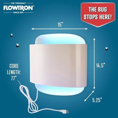 Flowtron Electric Indoor Sconce Fly Killer, 1200 sq. ft. Coverage, 80W Bulb with Dual Lure Method (FLWFC4800)