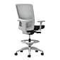 Union & Scale Workplace2.0™ Stool, Black Vinyl, Integrated Lumbar, Height & Width Adjustable Arms, Synchro-Tilt Control (53779)