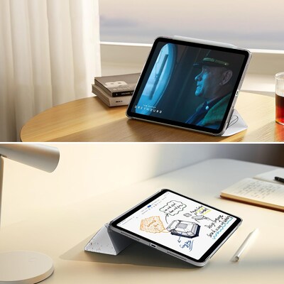 SaharaCase Venture Series Tri-Fold Folio Case for iPad Pro 11" (M4 2024/M5 2025), Flower White (TB00396)