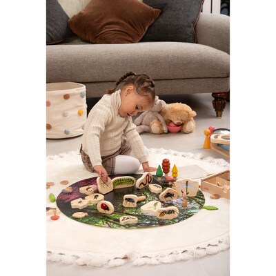 TickiT Wooden Minibeast Blocks, Multicolored, 15/Set (CTU73568)