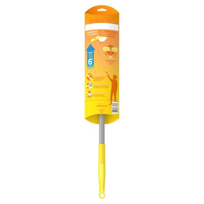 Swiffer Super Extender Heavy Duty Telescoping Duster Kit, Yellow, 4/Pack (77326)