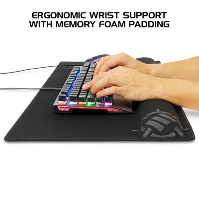 Accessory Power XXL Extended Foam Non-Skid Gaming Mouse Pad/Wrist Rest Combo, Black (ENPCPXW100BOEW)