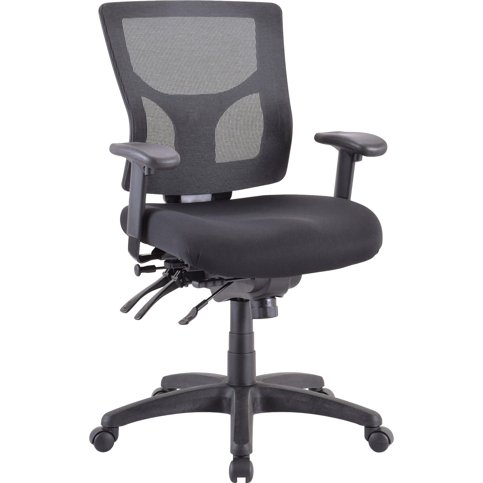 Lorell Conjure Executive Mid-back Chair, 24.4W x 26.8D x 39.4H, Black (LLR62001)