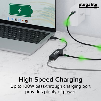 Plugable USB-C Gigabit Ethernet Adapter (USBC-E2500PD)