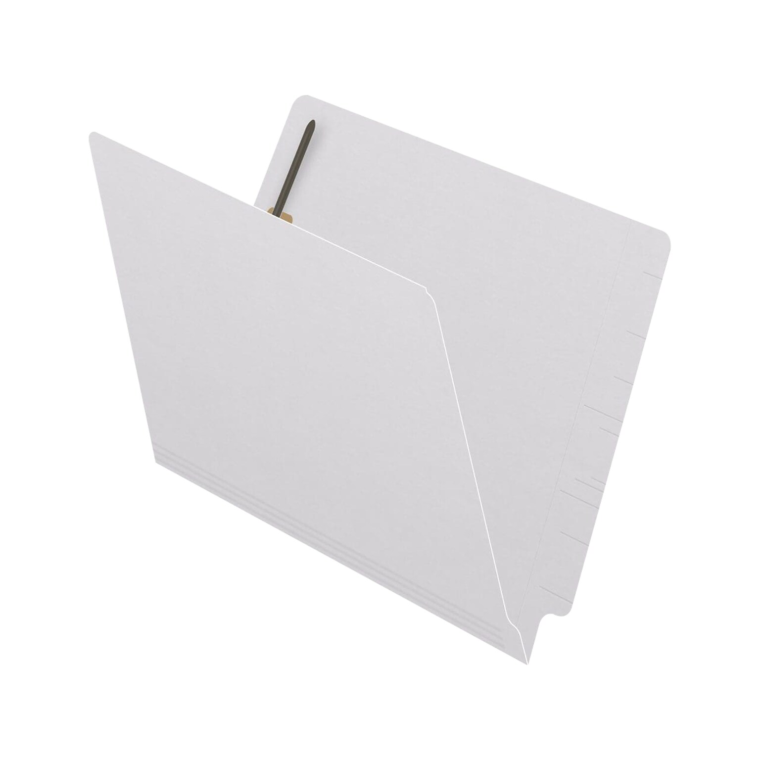 Medical Arts Press Reinforced End Tab File Folder, Straight Cut, Letter-Size, White, 50/Box (S-01501-WHT)