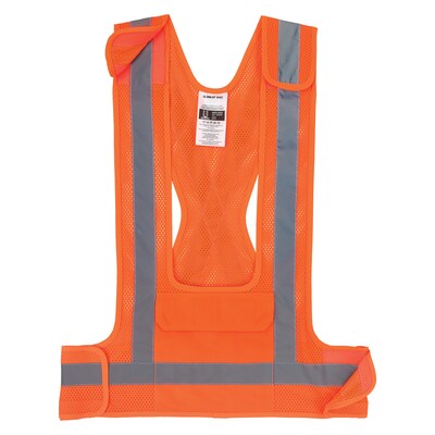 Ergodyne GloWear 8142BA High Visibility Safety Vest, ANSI Class O1, Lime, 4X/5X (27023)
