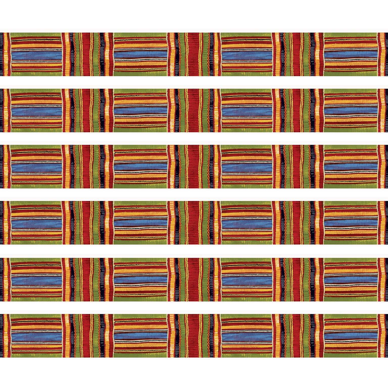 TREND Kente Cloth Bolder Borders, 35.75 Per Pack, 6 Packs (T-85092-6)