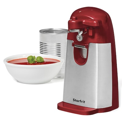 Starfrit Mightican 3-in-1 Electric Can Opener, Red (024715-003-0000)
