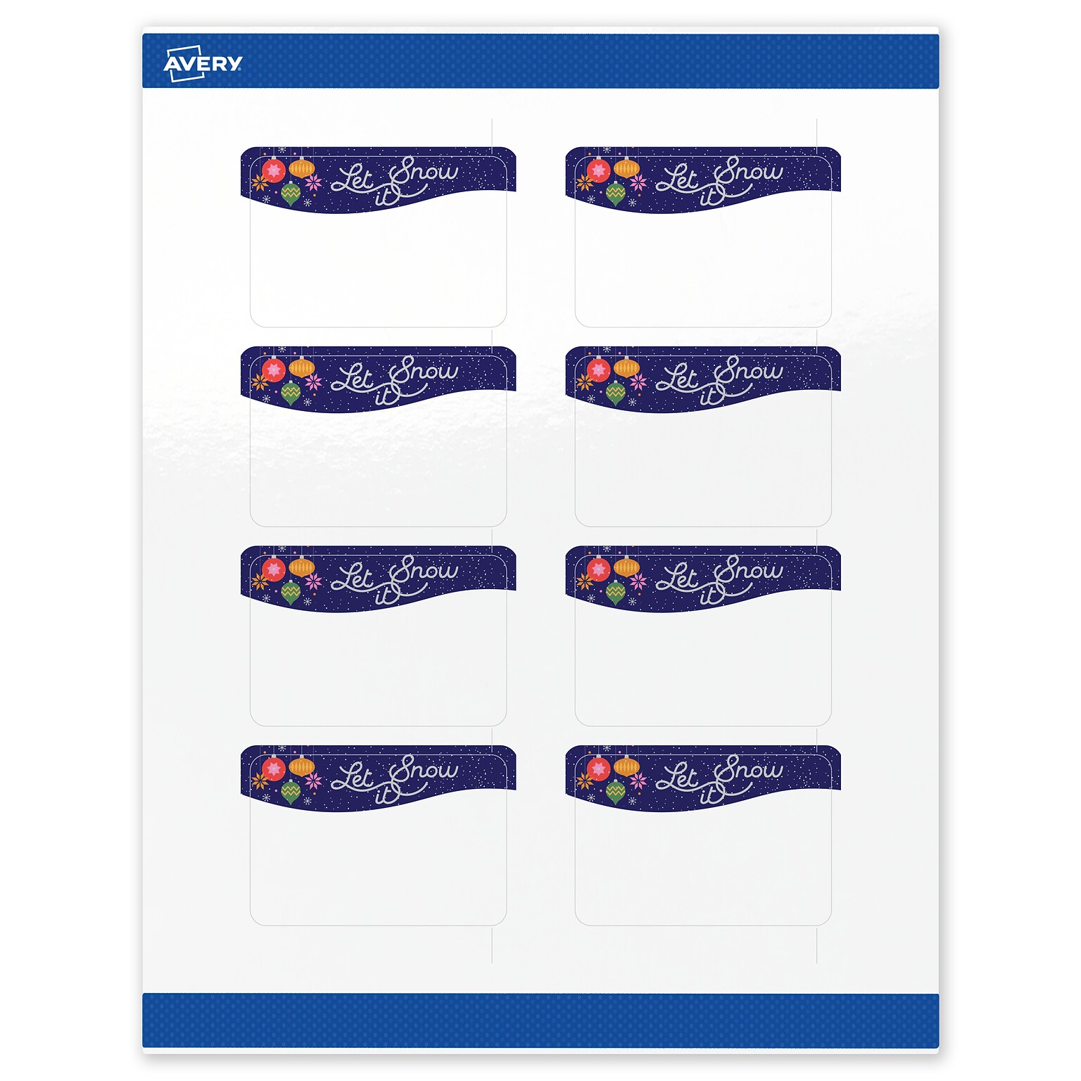 Avery Rectangle Multipurpose Labels, 2 x 3, White, 80/Pack (19479370443)