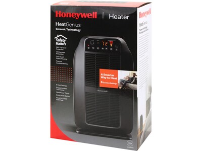 Honeywell HeatGenius 1500-Watt Portable Ceramic Electric Heater, Black (HCE840B)