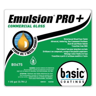 Betco Emulsion Pro+ Floor Finish and Sealer, 1 Gal. Bottle, 4/Carton (BETB06754312)