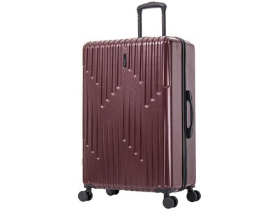InUSA Drip 28" Hardside Suitcase, 4-Wheeled Spinner, TSA Checkpoint Friendly, Wine (IUDRI00L-WIN)