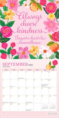 2026 BrownTrout Bonnie Marcus 12" x 12" Monthly Wall Calendar (9798330707294)