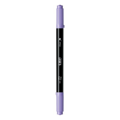 BIC Intensity Dual Tip Highlighter, Medium & Broad Point, Assorted Ink, 6/Pack (HLPDT6-AST)