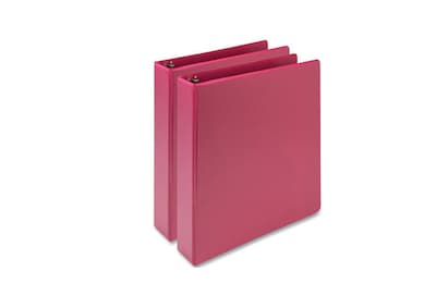 Samsill Earths Choice 1.5 3-Ring View Binder, Pink, 2/Pack (SAMMP286576)