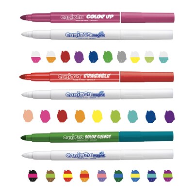 CARIOCA Magic! Washable Kids Markers, Maxi Tip, Assorted Colors, 30/Set (CRA43183)