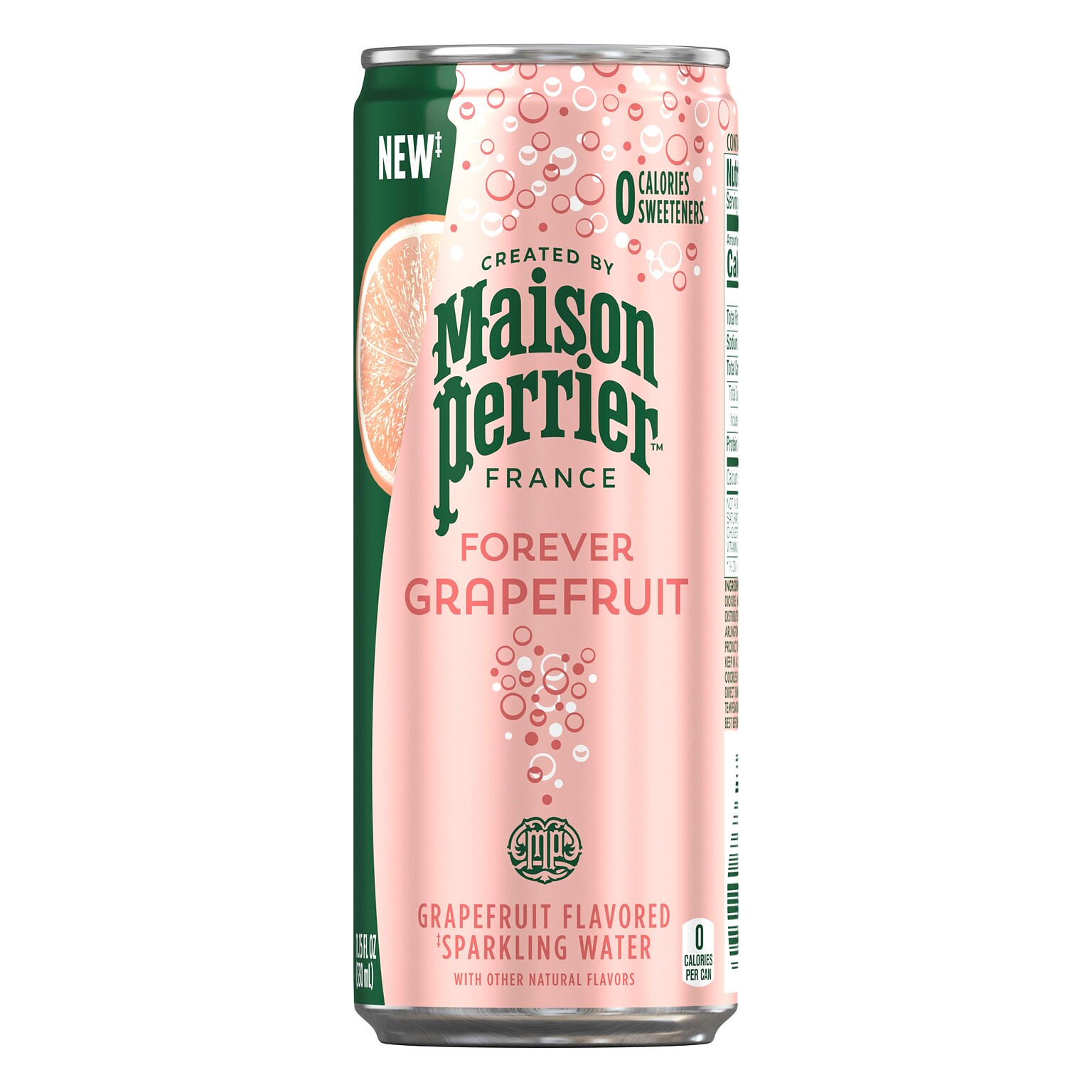 Perrier Carbonated Mineral Water, Pink Grapefruit, 330 ml, 8/Pack (NES64835)