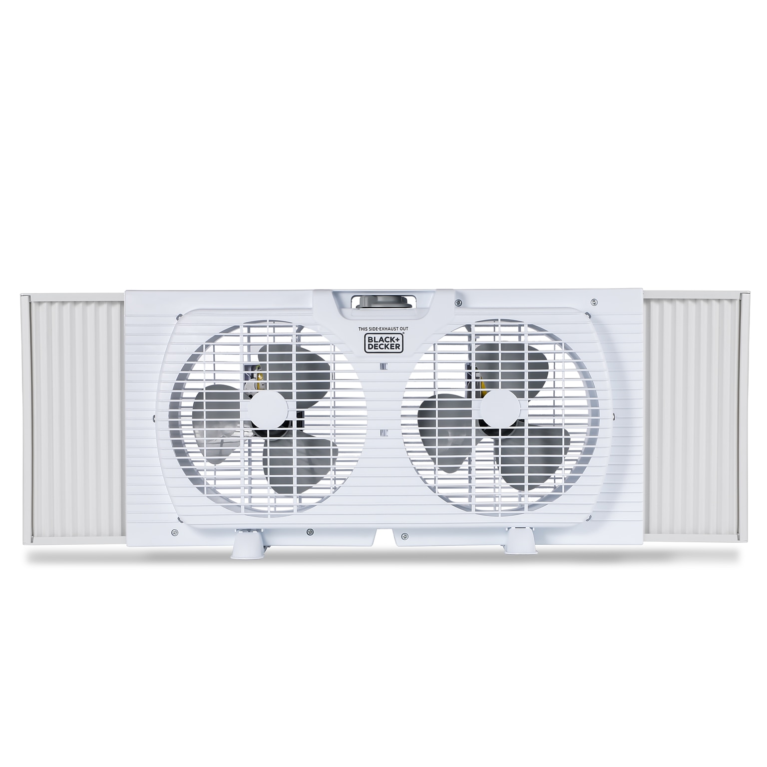 Black & Decker 9 Twin Window Fan, 2-Speed, White (BFW9M)