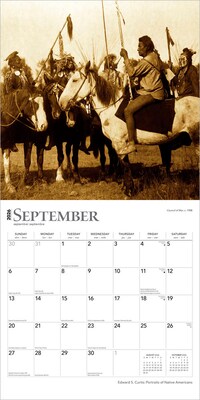 2026 BrownTrout Edward S. Curtis Portraits of Native Americans 12" x 12" Monthly Wall Calendar (9798330703074)