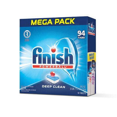 Finish Powerball Deep Clean Dishwasher Detergent Tablets, Fresh Scent, 94 Tablets (5170097330)