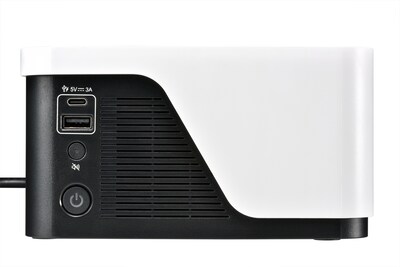 APC UPS Battery Backup & Surge Protector, 500VA UPS with 4 Backup Battery Outlets, USB Type-C, White (BE500G3)