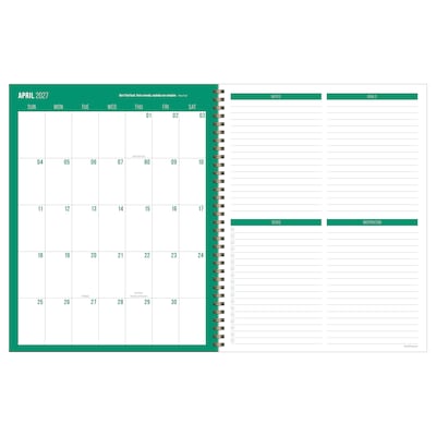 2026-2027 TF Publishing Statement Stripe 9 x 11 Academic Weekly & Monthly Planner, Paperboard Cover (AY27-9704)