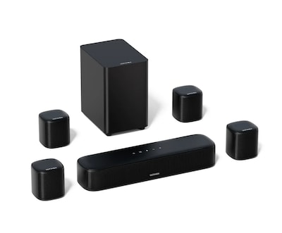 Ultimea Aura A40 Wired Bluetooth Compatible 7.1 Channel Virtual Surround Soundbar, Not Waterproof, Black (U2601)