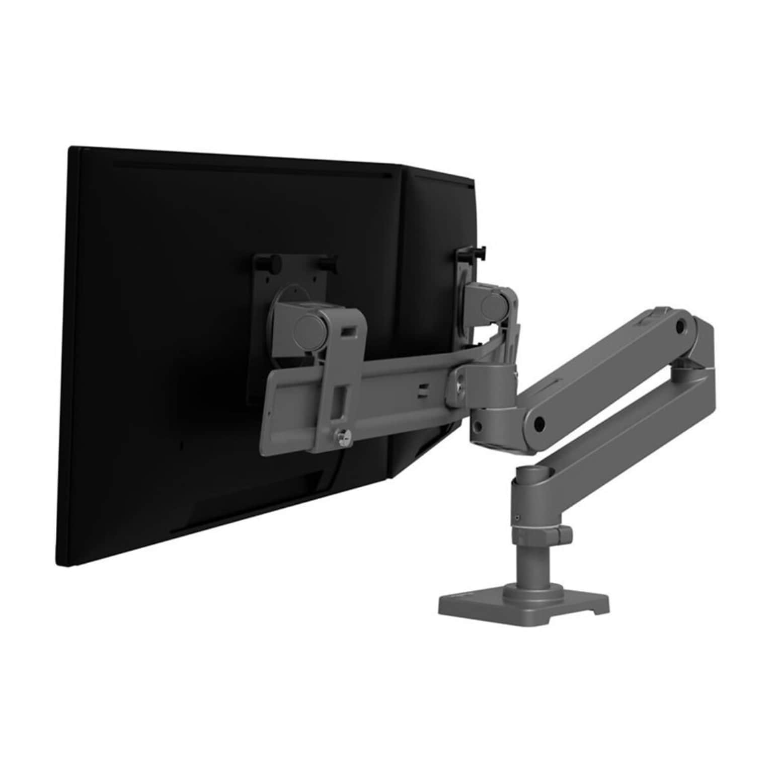 Ergotron LX Adjustable Desk Monitor Arm Mount, Up to 27 Monitor, Dark Gray (45-684-293)