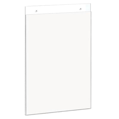 Staples Sign Holder, 8.5 x 11, Clear Acrylic, 10/Carton (ST62656)