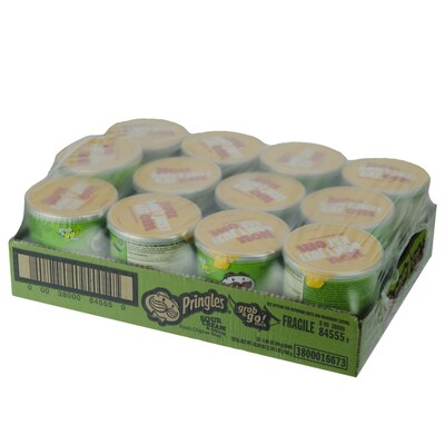 Pringles Grab & Go Sour Cream & Onion Crisps, 1.4 oz., 12/Carton (PRINGLES84557)