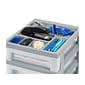 Iris 9-Drawer Standalone Storage Cart, Gray/Translucent White (585084)