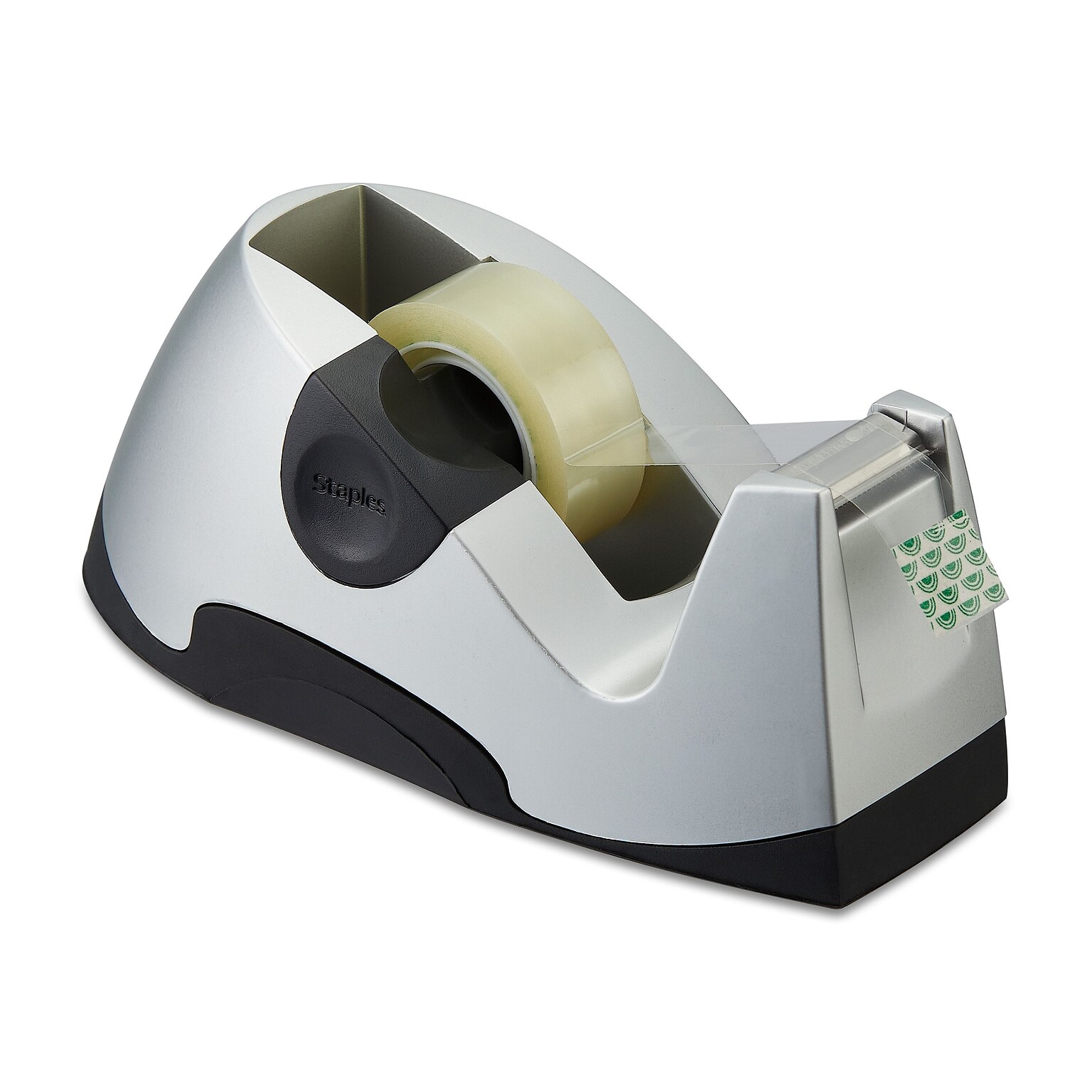 Staples Executive Desktop Dispenser, 3.1 x 3.0, 1 Core, Silver (ST13566/13566)