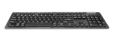 Man & Machine L Cool Wired Ergonomic Washable Keyboard, Black (LCOOL/B7)
