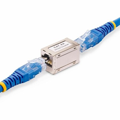 StarTech Shielded RJ45 Coupler 10 Gbps Ethernet Cable Extension (IN-CAT6A-COUPLER-S1)