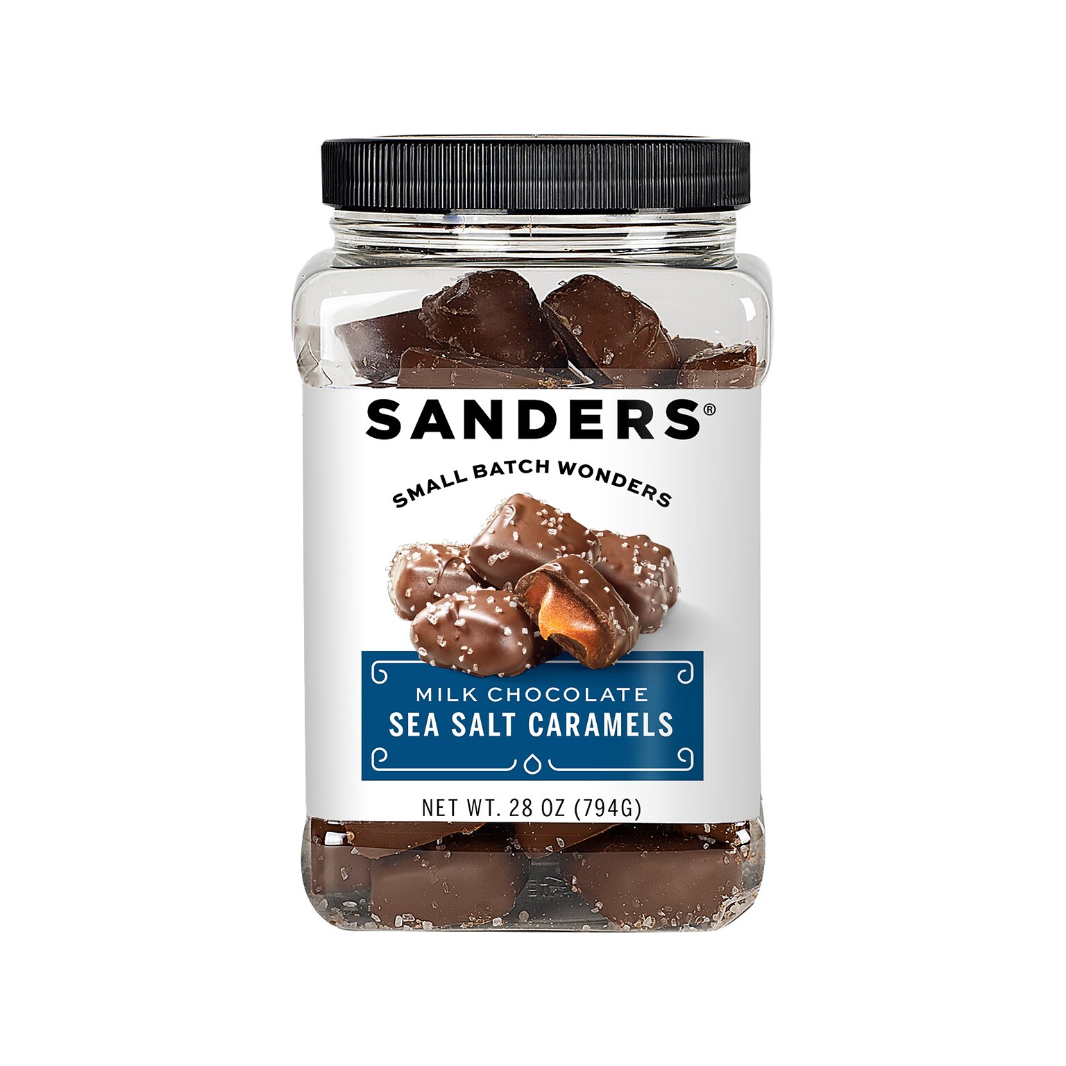 Sanders Small Batch Wonders Miniatures Sea Salt Caramels Milk Chocolate