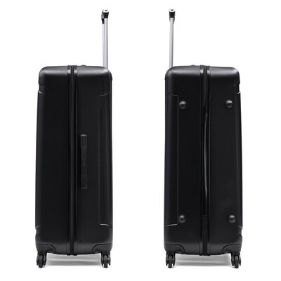 InUSA Pilot 4-Piece Hardside Spinner Luggage Set, TSA Checkpoint Friendly, Coal (IUPILSMLXL-COA)