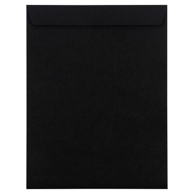 JAM Paper 10" x 13" Open End Catalog Envelopes, Black, 10/Pack (87733B)