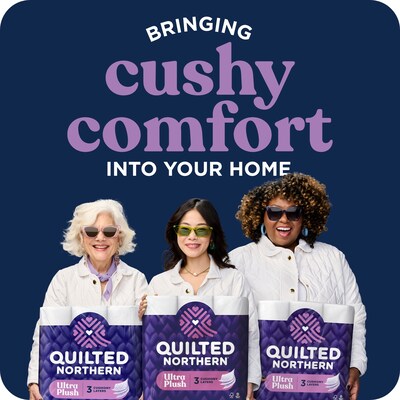 Quilted Northern Ultra Plush Toilet Paper, 3-ply, White, 255 Sheets/Roll, 18 Rolls/Case (876045)