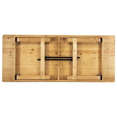 Flash Furniture HERCULES 96" Folding Farm Table, Light Natural (XAF96X40LN)