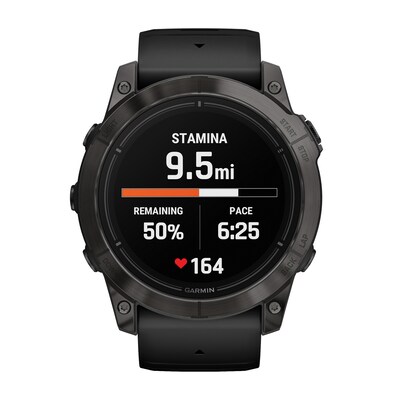 Garmin epix Pro (Gen 2) Sapphire Edition Smartwatch, 51-mm, Carbon Gray DLC Titanium Bezel with Black Band (010-02804-00)