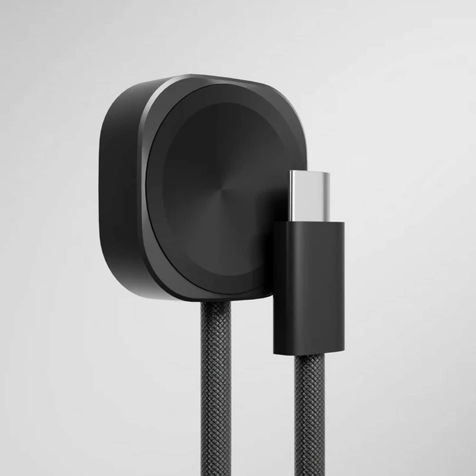 PEEL Magnetic Wireless to USB-C Charging Cable or Apple Watch, 3W, 3.3 ft., Black (PC5B-AW)