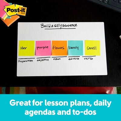 Post-it® Dry Erase Sheets, 7" x 11.3", 3/Pack (DEFSHEETS-3PK)