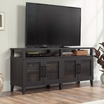 Sauder Tiffin Line Credenza TV Stand, Screens up to 65, Raven Oak (433576)
