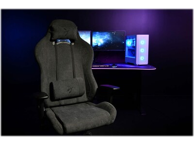 Arozzi Torretta 2023 Edition Fabric Ergonomic Rocker Gaming Chair, Dark Gray (TORRETTA-SFB-DG2)