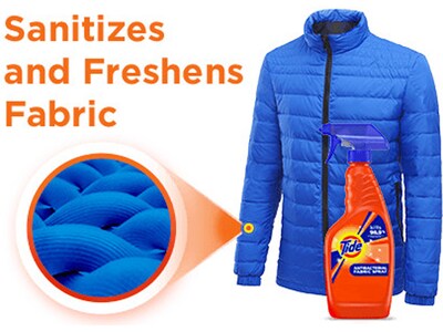 Tide Chlorine-Free Antibacterial Laundry Sanitizer Spray, 22 fl. oz., 2/Pack (28299)