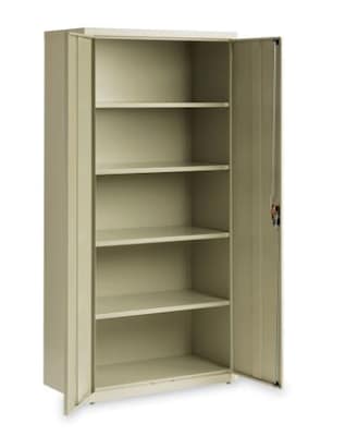 OIF 72"H Steel Storage Cabinet with 5 Shelves, Putty (CM7218PY)
