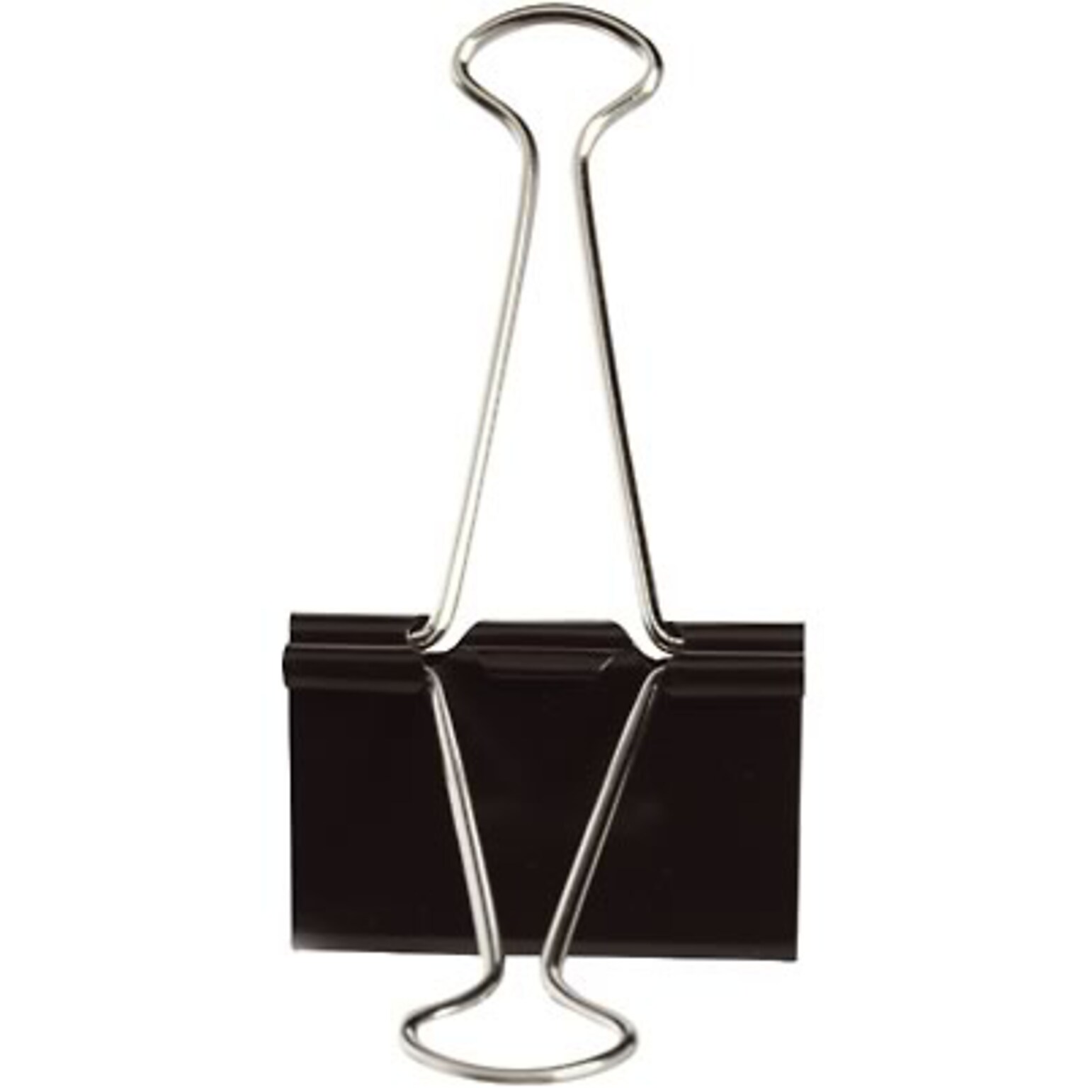 Quill Brand® Large 2” Wide Binder Clips, 1 Capacity, Black, 12/Box (721000-QCC)