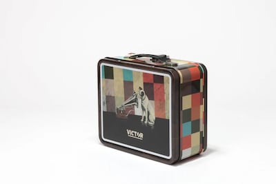 Victor Bluetooth Speaker Bonus Pack with Exclusive Retro Metal Lunch Box, Wireless Portable Speaker