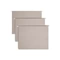 Smead Hanging File Folders, 1/5-Cut Tab, Letter Size, Gray, 25/Box (64063)